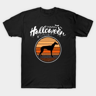 Funny Happy Halloween Beautiful Greyhound Men Women Kid Gift T-Shirt